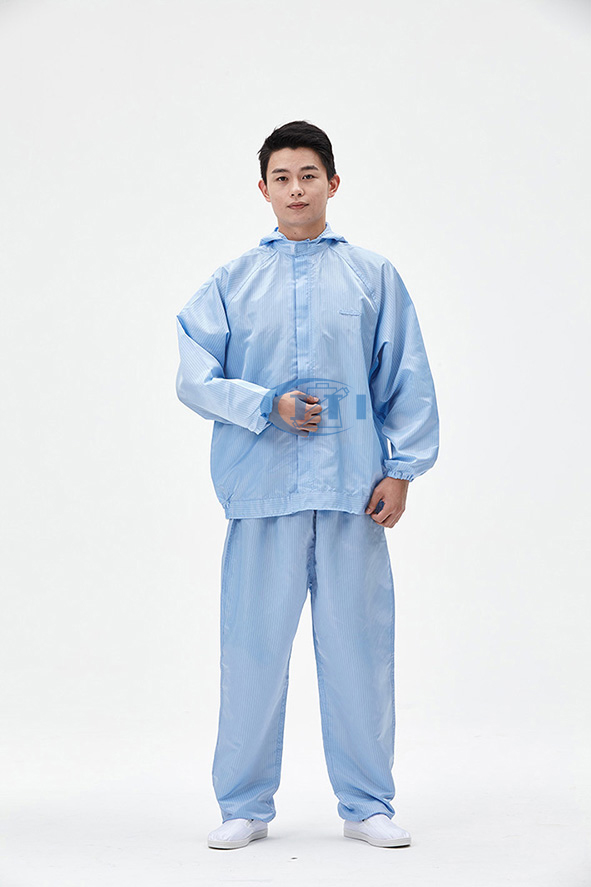 防静电工作服套装 GA0X09A (长袖、带帽)-3