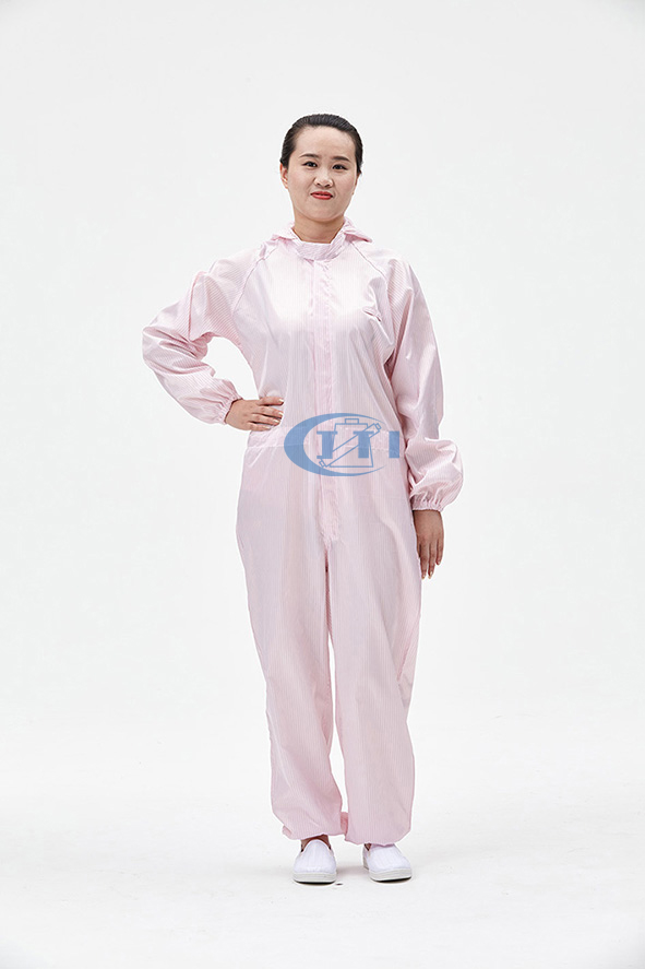 防静电连体服 GA01128 (带帽、洁净室)-6